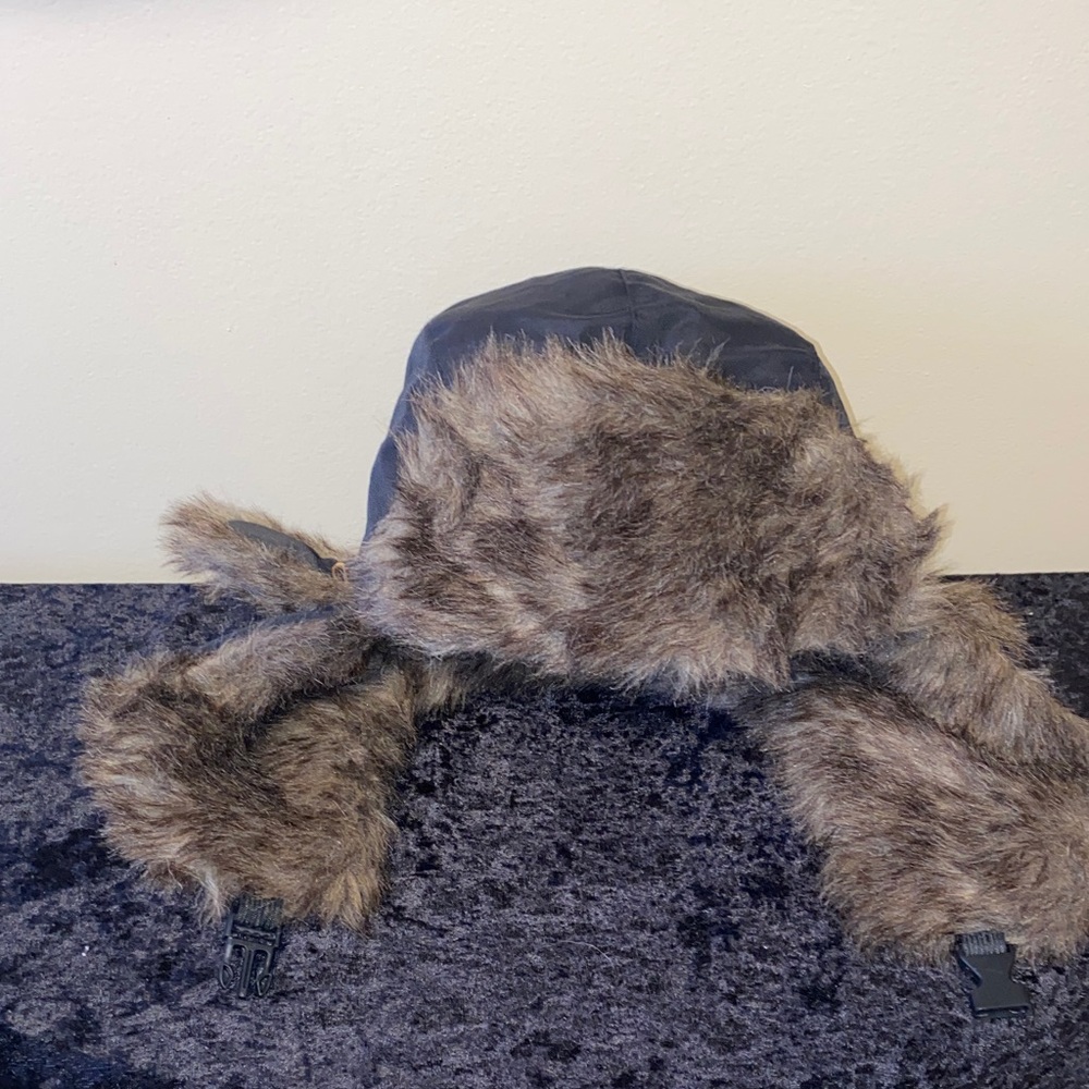Cozy Faux Fur Winter Hat in Black and Brown